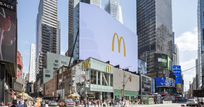 McDonald’s Opens a Flashy Three-Story Times Square Outpost Today McDonald’s Opens a Flashy Three-Story Times Square Outpost Today