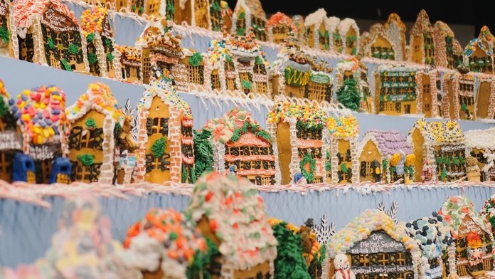 Making the world's largest gingerbread village is a full-time job for a New York City chef Making the world's largest gingerbread village is a full-time job for a New York City chef