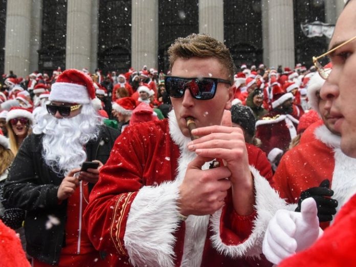 SantaCon NYC Map 2019: Here's Where The Drunken Santas Will Go SantaCon NYC Map 2019: Here's Where The Drunken Santas Will Go