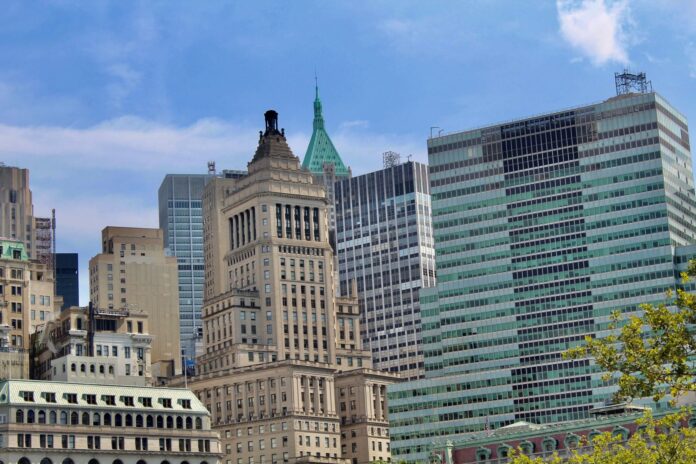nyc-citywide-scavenger-hunt-featured Stunning view of Manhattan's urban skyline with diverse architectural styles in New York City.